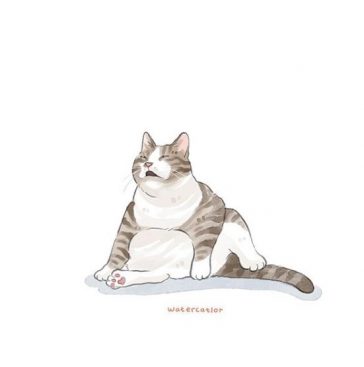 Artist Illustrates The Most Famous Funny Cats Photo